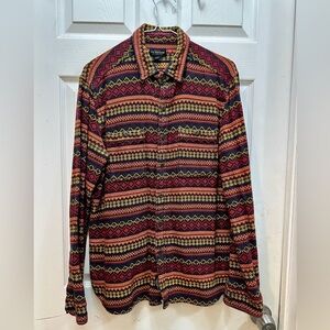 Men’s CPO Provisions Shipmen Supply Southwestern Print Woven Button Down Shirt